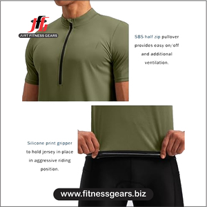 Maillot de cyclisme pour hommes à prix de gros – Nouveau style, très vendu, respirant, séchage rapide, écologique, manches courtes, anti-plis - Product Image 4