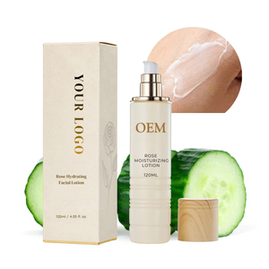 Lotion hydratante apaisante à l'extrait de concombre pour peaux sèches, soin doux et éclaircissant pour peaux sensibles, marque privée de soins de la peau - Product Image 2