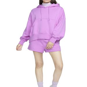 Pull-over d'hiver en molleton de coton épais et respirant pour femmes, court, surdimensionné, avec poches, nouvel arrivage - Product Image 2