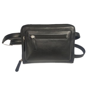 Suministro Directo Riñonera de Cuero Multiusos Móvil con Correa, Mini Bolsa de Cintura con Cremallera de Gran Capacidad para Viaje, Exportador Indio - Product Image 1