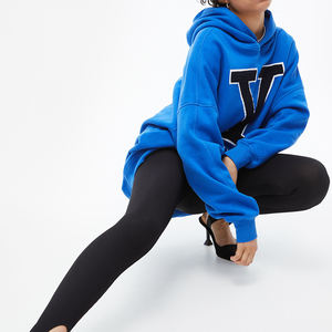 Sweatshirts et sweats à capuche personnalisés brodés pour femmes grandes tailles, sweat-shirt oversize pour femmes, sweat à capuche court assorti - Product Image 3