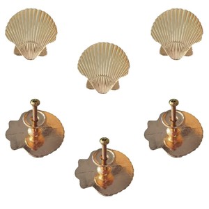 Vintage Brass Shell <b>Drawer</b> <b>Pulls</b> Wholesale | Handcrafted Cabinet Handles India - Product Image 1