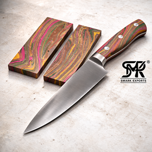 Bloques y escamas de piedra turquesa de alta calidad para la fabricación de cuchillos de chef personalizados - Product Image 3