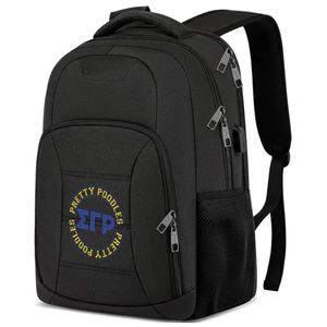 SGRHO Pretty Poodle <b>Backpack</b> <b>Womens</b> Sorority School <b>Travel</b> Bag Stylish Casual Daypack Large Capacity College Bookbag with Straps - Product Image 1