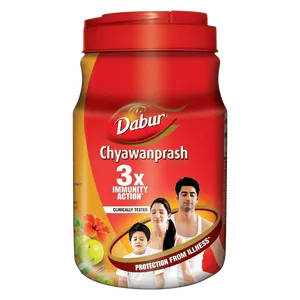 Dabur Chyawanprash avec extrait d'Ashwagandha, d'Amla et de Guduchi pour soutenir l'immunité, la résistance, l'énergie et la santé globale - Product Image 1