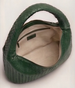 Sac fourre-tout hobo en cuir véritable tressé pour femme, style anglais, avec fermeture éclair et chaînes, sac à bandoulière de luxe personnalisé, vente en gros - Product Image 4
