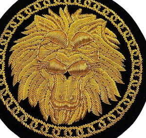 Badge brodé de luxe personnalisé de forme ronde, fait main, écologique, sans nickel, vente en gros de badges brodés - Product Image 6