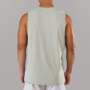 Men's Yellow Breathable Quick Dry Knitted <b>Tank</b> <b>Top</b> O-Neck Solid Color <b>Vintage</b> Style Beading Workout Wear - Product Image 3