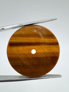 หน้าปัดนาฬิกาไทเกอร์อายธรรมชาติ ด้านหลังแบน ขนาด 28.5 มม. หนา 0.7 มม. ขัดเงาด้านเดียว - Product Image 2