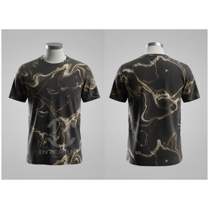 เสื้อยืดแขนสั้นผู้ชาย คอโอ ทรงปกติ ผ้าฝ้าย 100% พิมพ์ลายไล่สีด้วยเทคนิคฮีททรานเฟอร์ ระบายอากาศได้ดี สวมใส่สบาย - Product Image 5