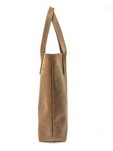 Sac fourre-tout en cuir véritable 100% couleur unie avec fermeture éclair, logo personnalisé imprimé, sac à bandoulière pour femme en cuir de vachette LTB-0271 - Product Image 3