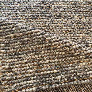 Hand Woven Handmade Super Chunky Loop Bobble Wool and Jute Rug Modern Extra Thick PET Friendly Home Use - Product Image 5