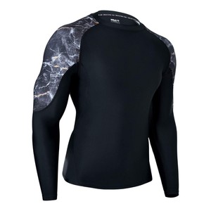 Quick Dry Anti-UV MMA Rash Guard <b>Shirt</b> for Unisex <b>Compression</b> Fit <b>Long</b> <b>Sleeve</b> Activewear for BJJ Gym and Outdoor Use - Product Image 5