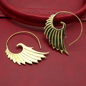 Artesanía en Metal, Pendientes de Latón con Logotipo Personalizado, Pendientes de Latón Personalizados, Pendientes de Latón con Acabado Liso, Artesanía en Metal Directo de Fábrica - Product Image 1