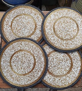 Large <b>Beaded</b> table <b>placemats</b> Beautiful for a modern home - Product Image 1