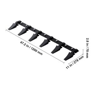 Benna per Trattore Skidsteer con Barra a 48 Denti per Carichi Pesanti, Barra a 6 Denti con Capacità di Carico di 4560 Libbre, Bullone per Trattori da 60+ CV - Product Image 6