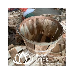 Cesta Redonda de Madera Vintage para Cangrejos, Impermeable y Ecológica, Venta al por Mayor, Exportación desde Vietnam - Product Image 1