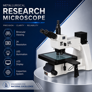 Industrial Metallurgical Binocular Inspection <b>Microscope</b> | 2K Camera LED LCD Display Optical Testing Precision Analysis System - Product Image 5