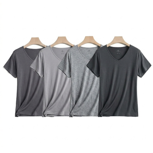 เสื้อยืดไหมพรมโอเวอร์ไซส์ผู้ชาย ผ้าฝ้ายออร์แกนิค 100% ไซส์ใหญ่ ดีไซน์เรียบง่าย แขนยาว เป็นมิตรกับสิ่งแวดล้อม โลโก้ด้านหน้า - Product Image 5