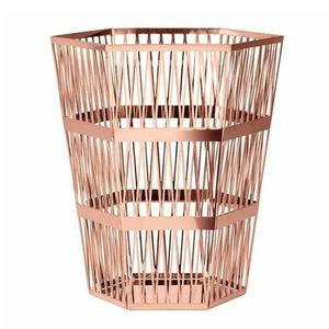 Panier de rangement rectangulaire en fil métallique avec finitions noires pour la cuisine domestique, panier de rangement avec poignées - Product Image 5