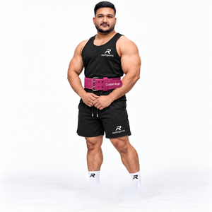 Cinturón de levantamiento de pesas de cuero resistente al por mayor, soporte lumbar para entrenamiento de gimnasio, logotipo personalizado, marca privada, OEM, soporte personalizado para gimnasio - Product Image 1