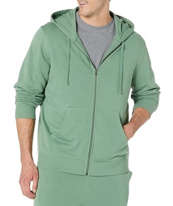 Sweat à capuche zippé confortable pour homme, 100 % coton, à col tombant, couleur unie, avec bande décorative sur l'épaule, service OEM, le plus vendu, Bangladesh - Product Image 5