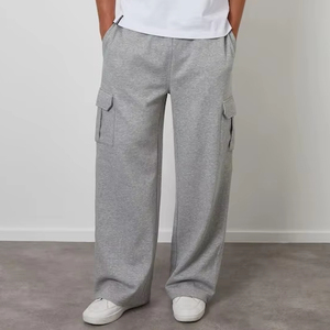 Custom Mens Fleece Cargo Jogger Sweat Pants Slim Athletic Fit Midweight Training Trousers Casual Activewear - Product Image 1