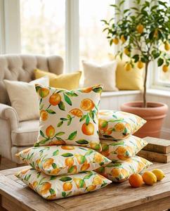 Printed Cotton Cushion <b>Covers</b> Decorative <b>Sofa</b> Pillow <b>Covers</b> Floral Fruit Design Home Decor Cushion Case - Product Image 1