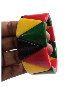 Nouveaux ensembles de bracelets perlés marbrés colorés, tendance pour femmes, bracelets extensibles en pierres précieuses de qualité supérieure pour femme - Product Image 5
