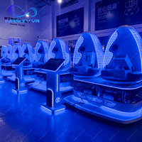 Machine de jeu d'arcade intérieure et extérieure Infinityvr Camion mobile Vr Business Double Players 9D Vr Cinema Dino Egg Chair pour enfants