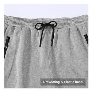 ชุดวอร์มผู้ชายแบบมีซิป เสื้อแจ็คเก็ตมีฮู้ด กางเกงวอร์มสำหรับวิ่งและเล่นกีฬา พร้อมกระเป๋าซิป สวมใส่สบาย - Product Image 6