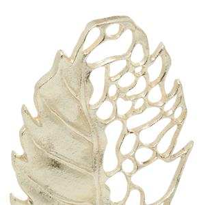 Escultura de Mesa con Diseño de Hoja para Decoración del Hogar, Escultura de Hoja Dorada de Aluminio Metálico de Alta Calidad para Decoración de Escritorio de Oficina - Product Image 4