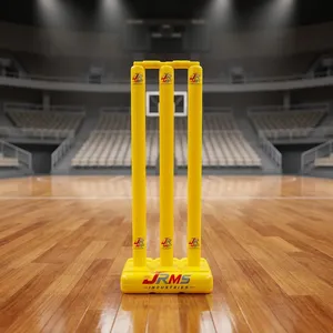 Plastic Eco-Friendly Lightweight Yellow Plastic <b>Cricket</b> Wickets Durable Indoor Practice <b>Equipment</b> - Product Image 5