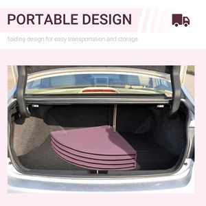 Tappetino Pieghevole Extra Protettivo per Pole Dance 2'' x 5' Leggero Rosa con Maniglia - Product Image 3