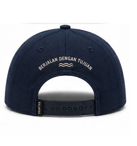 Casquette de baseball bleu marine personnalisée avec logo brodé, 6 panneaux, logo lettré, réglable, unisexe, pour l'extérieur, décontractée, printemps - Product Image 2