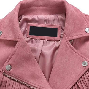 Chaqueta de Cuero de Gamuza para Mujer OEM, Abrigo de Invierno de Lujo con Tacto Suave y a la Moda, Etiqueta Privada Personalizada - Product Image 3
