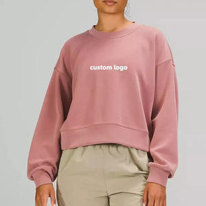 Sudadera de forro polar oversize para mujer, conjunto deportivo con cremallera de diseño personalizado, ribete en contraste, talla grande, estampado. Conjunto Deportivo de 2 Piezas - Product Image 1