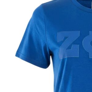 T-shirt Zeta Phi Beta bleu avec lettres grecques pour femme, en coton doux, décontracté, vêtement de sororité, élégant pour tous les jours - Product Image 4