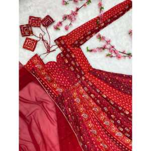 พิมพ์ลายแมสลินแบบเต็มพร้อมลาย18 kali และผ้าแคนวาสชุด duppta พร้อมใส่ DKB -8 - Product Image 1