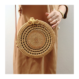 Sac en rotin tressé à la main écologique, sac fourre-tout naturel, sac à main en fibres durables, fabricant OEM ODM en gros - Product Image 2