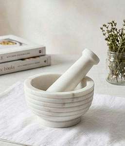 Heavy Duty Marble Mortar Pestle Set Natural Stone Spice <b>Grinder</b> for Garlic <b>Herbs</b> Kitchen Tool Wholesale - Product Image 2