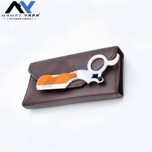 Premium Powder Coated <b>Single</b> Finger Razor Professional Barber Shaving Tool High Precision Grooming Instrument Durable Hair Trim - Product Image 5