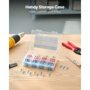 Kit de 330 Conectores Termocontraíbles Impermeables, Terminales Eléctricos Aislados, Conectores de Cable Sin Soldadura para Automóviles - Product Image 6