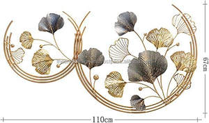 Salon Chambre D'invité Mur Arts Feuilles Colorées Designer Personnalisé Fer métal Fabriqué À La Main Mur Artisanat Arts Pour La Décoration Intérieure - Product Image 5