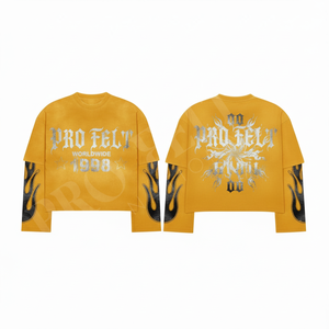 Camiseta de Manga Corta Doble con Diseño de Logotipo Personalizado con Pedrería, Estilo Urbano, Casual, Hip Hop, Retro, Cuello Redondo, para Hombre, 100% Algodón - Product Image 2