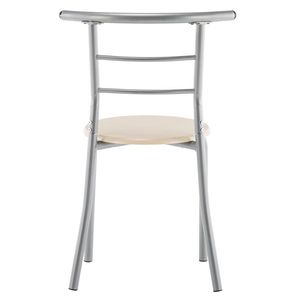 Set da Pranzo in PVC Naturale con Un Tavolo e Due Sedie - Product Image 2