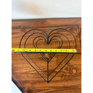 Corazón Decorativo de Hierro Forjado Negro Vintage para Colgar en la Pared, Decoración Metálica en Forma de Corazón para el Hogar y el Jardín - Product Image 4
