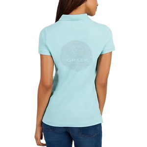 Wholesale <b>Women's</b> for Shirts Customizable Appliques Button Beading Breathable Cotton Blend Casual Fashion Apparel Private Label - Product Image 6