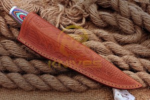 Professional Fillet <b>Knife</b> Colorful Pukka Wood <b>Handle</b> Fish Cleaning <b>Knife</b> OEM ODM - Product Image 6