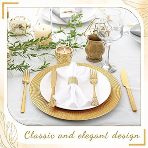Assiette de présentation décorative de qualité supérieure pour la mise en table de mariage, d'hôtel et de restaurant - Product Image 4